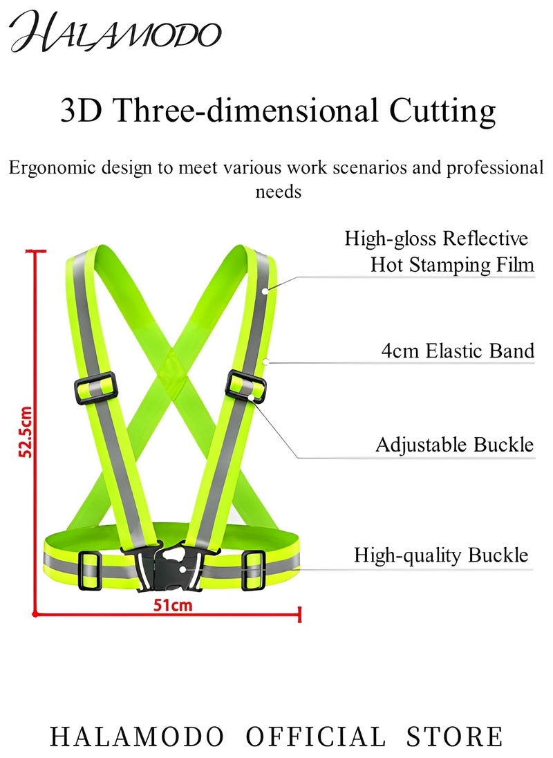 Generic - Reflective Vest Running Gear High Visibility Adjustable Safety Vest with Adjustable Straps Outdoor Clothing for Night Cycling & Hiking & Jogging & Dog Walking - Image 1