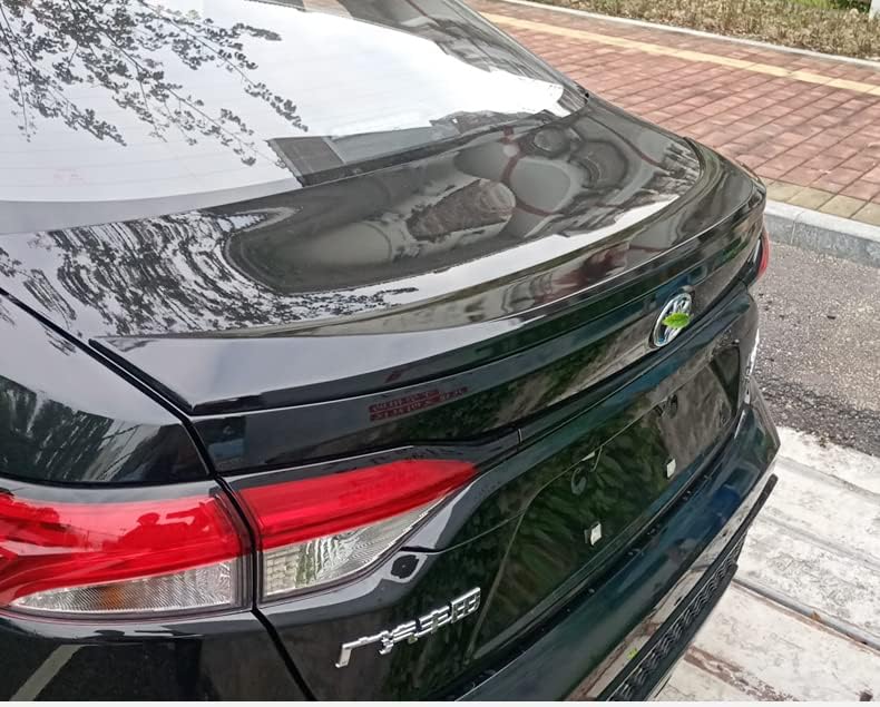 MUCO Trunk Lid Rear Spoiler for 2021-2024 Toyota Corolla - Glossy Black - Image 3