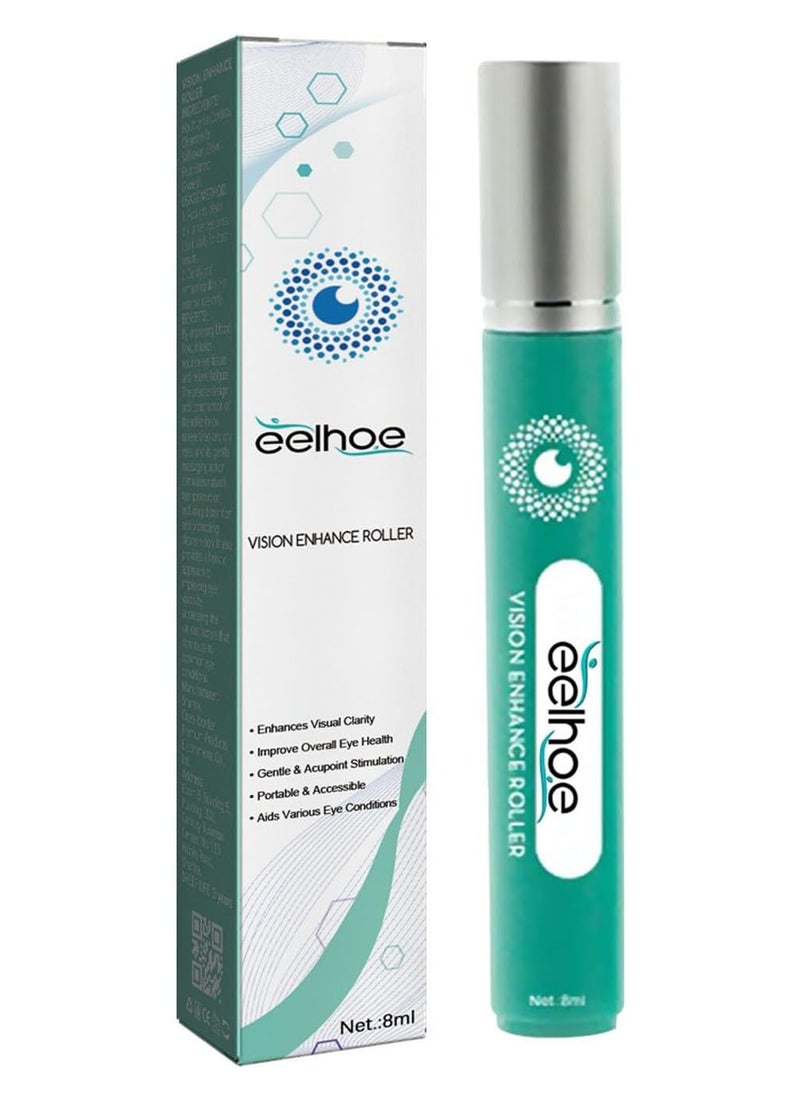 EELHOE - Vision Enhance Roller, Eye Roller to Enhances Visual Clarity, Natural Vision Enhancer Roller, Relieve Eye Strain, Fatigue, and Discomfort 8 ml - Image 1