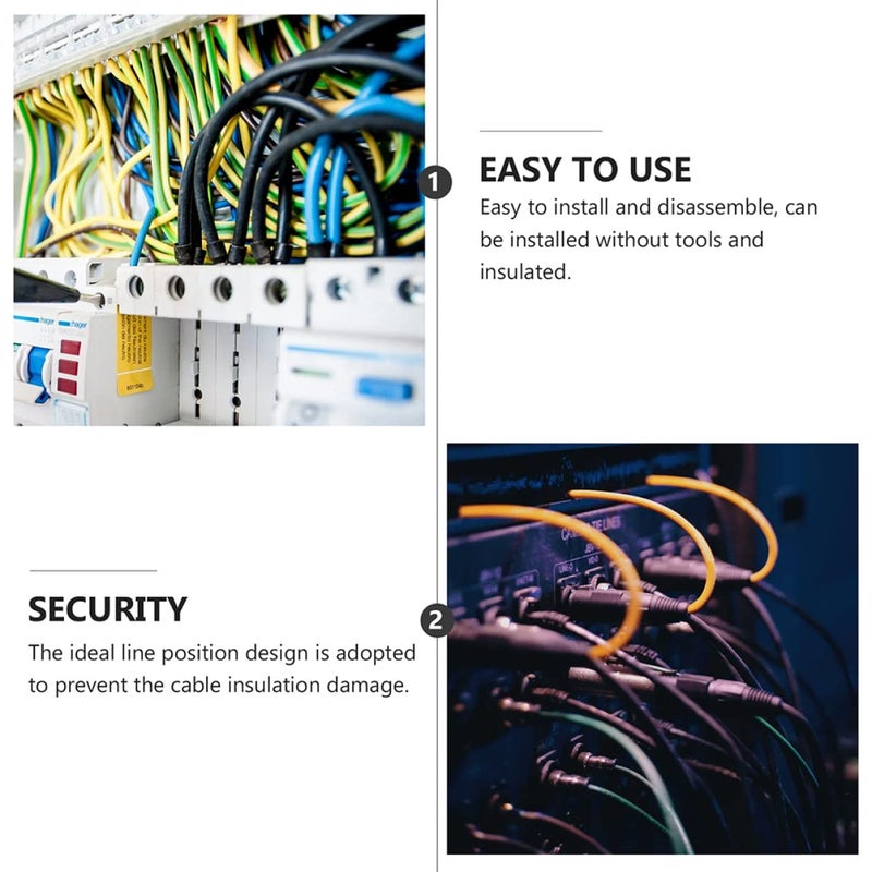 Tehaux مشابك أسلاك الألواح الشمسية 50 قطعة 2 مجموعة مشابك كابلات الطاقة الشمسية للبيوت المحمية سهلة التركيب - Image 5