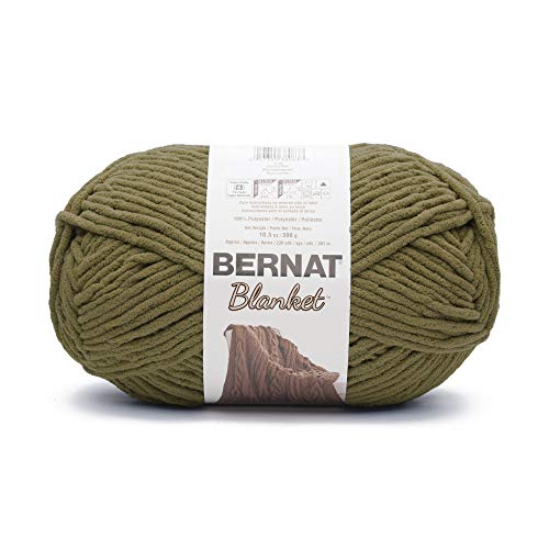 Bernat Blanket Yarn, Olive - Image 1