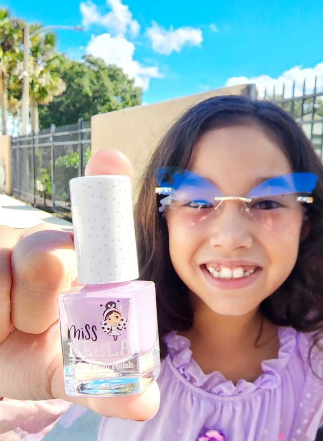 Miss NELLA BUBBLE GUM – Safe Special lilac Nail Polish for Kids, Non-Toxic & Odor Free Formula for Children and Toddlers, Natural Water Based for Easy Peel Off - Image 2