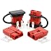 OXDFK 4 PCS 50A Battery Quick ConnectDisconnect for 612 Gauge Cables 12V36V Wire Harness Plug Kit Compatible with Anderson Connector for Car Bike ATV Winches Lifts Motors More Red - Image 2
