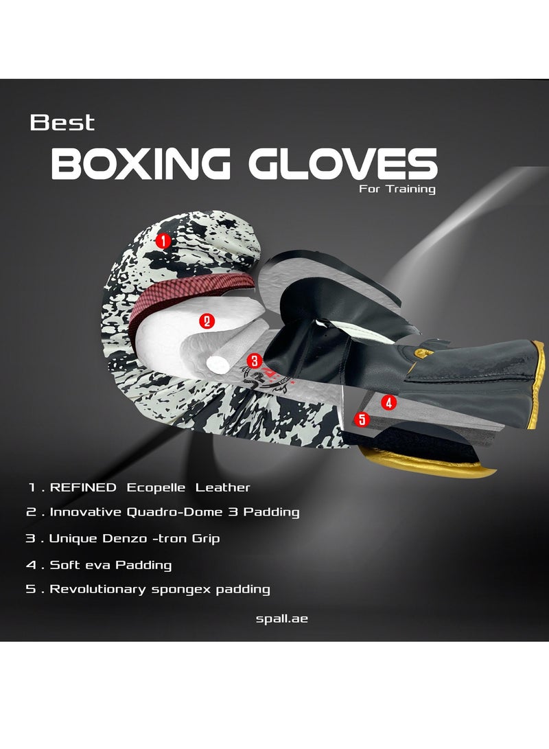سبال قفازات ملاكمة احترافية للكمات القوية، وتدريبات الملاكمة والكيك بوكسينج، وتدريبات كيس الملاكمة والمواي تاي - Image 2