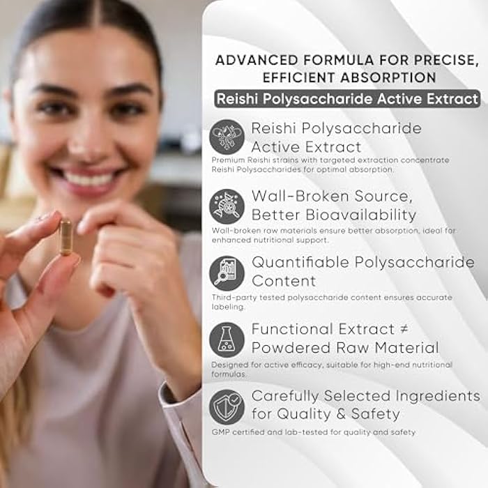 Dr. Morgan EGT + Reishi Polysaccharides Supplement, 99% Pure Ergothioneine & 40% Polysaccharides Reishi,Antioxidant for Cellular Health & Immune Support, Vegan, Third-Party Tested, Made in Canada - Image 4