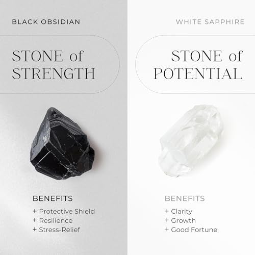 Moon Magic Authentic Moonstone Ring for Women | Amethyst, Aquamarine, Black Obsidian Ring Flow/Real 925 Sterling Silver | 18k Rose and Yellow Gold Raw Crystal Rings for Women/Genuine Gemstone Jewelry - Image 3