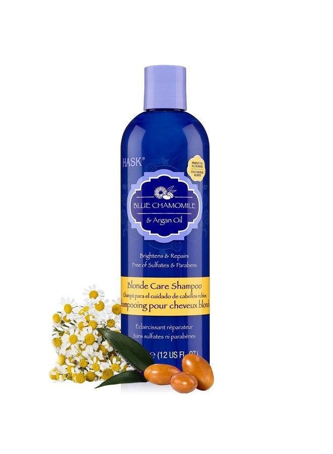 Hask Chamomile & Argan Oil Blonde Care Shampoo, 12 Ounce - Image 1