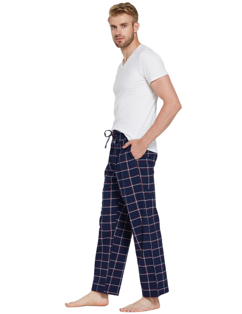 CYZ Men's 100% Cotton Super Soft Flannel Plaid Pajama Pants-F24004-S - Image 3