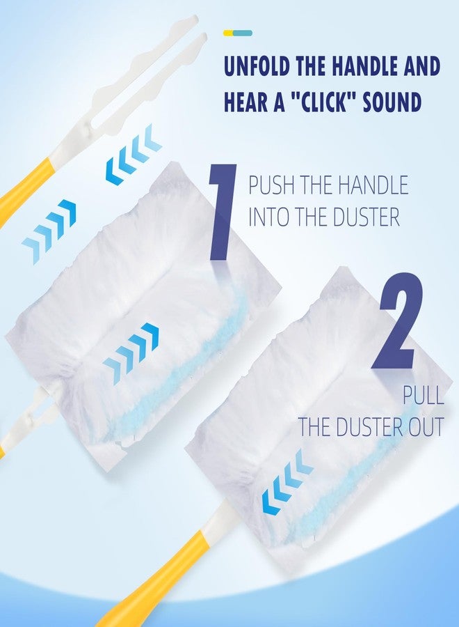 BTRSOLUS 30 Count Duster Refills Compatible with Dusters 180° Handle Dusters, 180° Heavy Duty Multi-Surface Duster Replacement with 1 Standard Handle, Unscented - Image 5