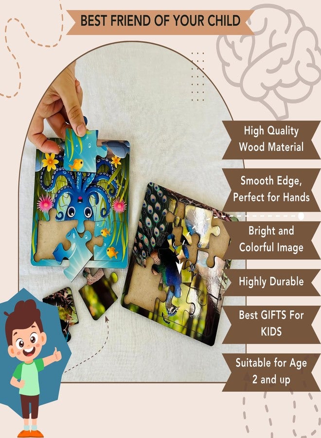 CRAFTICK Hindi Varnamala Wooden Board Puzzle | Jigsaw Swar Hindi Alphabets Toy for kids age 3-8 | Hindi Shabd Rachna | Consonants puzzle for kids | Montessori Educational Pre-School Kids - Image 4