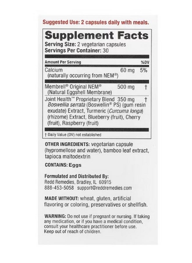REDD REMEDIES Joint Health Advanced 60 Vegetarian Capsules  - Image 2