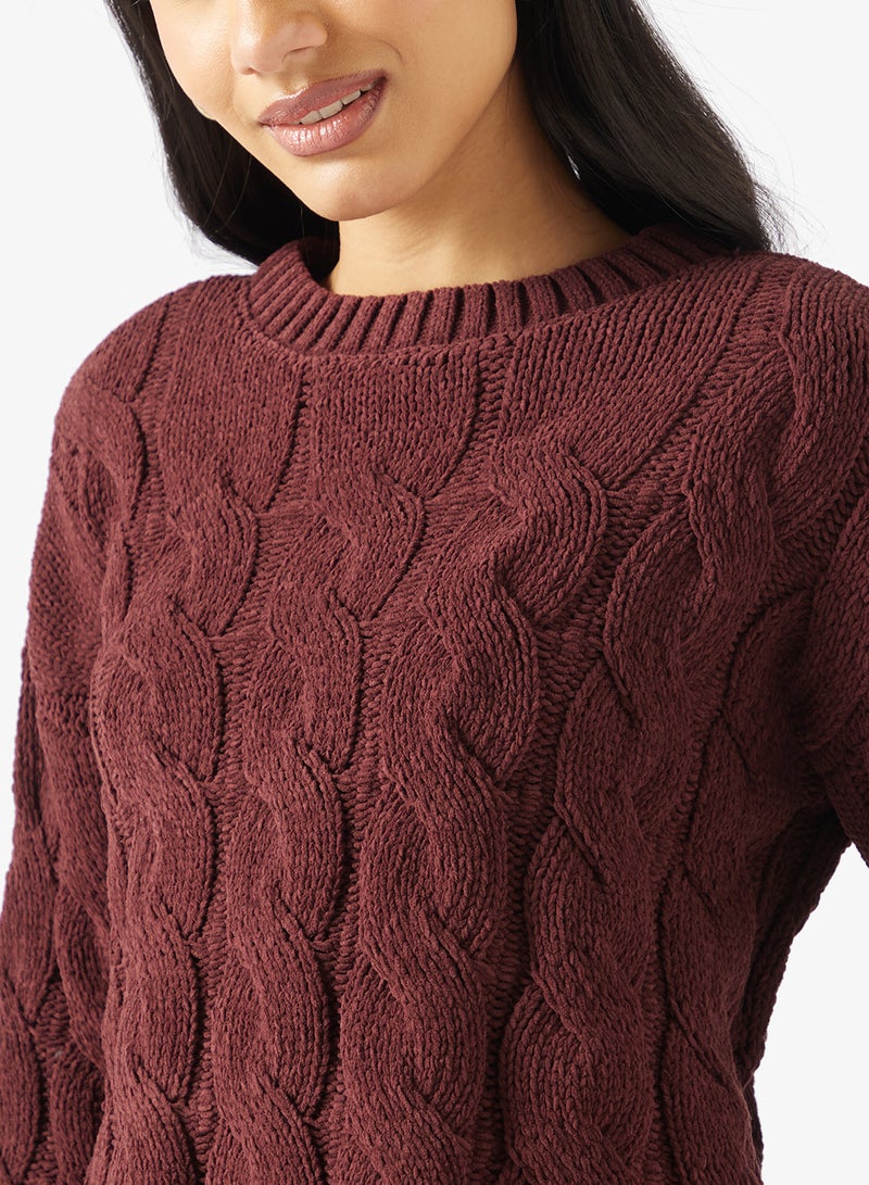 اونلي كنزة صوفية بأكمام طويلة ورقبة دائرية - Image 3