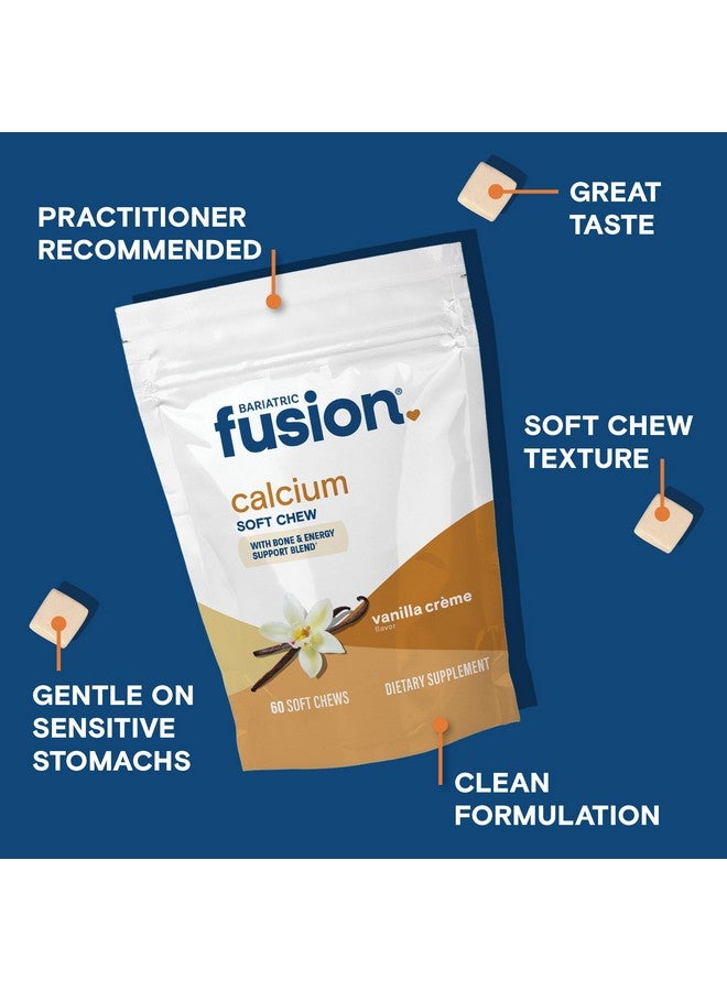 Bariatric Fusion Bariatric Calcium Chews | Calcium Citrate with Vitamin D3 Calcium Supplement Bariatric Vitamin | Sugar Free Calcium Citrate Chewable | Calcium Citrate 500mg | Vanilla | 60 Count - Image 2