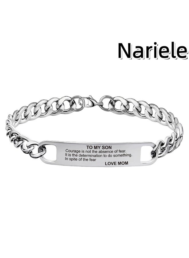 Nariele Father's Day Gift Titanium Steel Bracelet 20CM