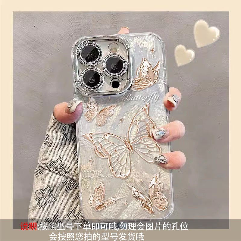 Suitable for Iphone16 Apple 16E Mobile Phone Case iPhone 15/14 Promax Feather Yarn Butterfly 17 New Model 13 - Image 4