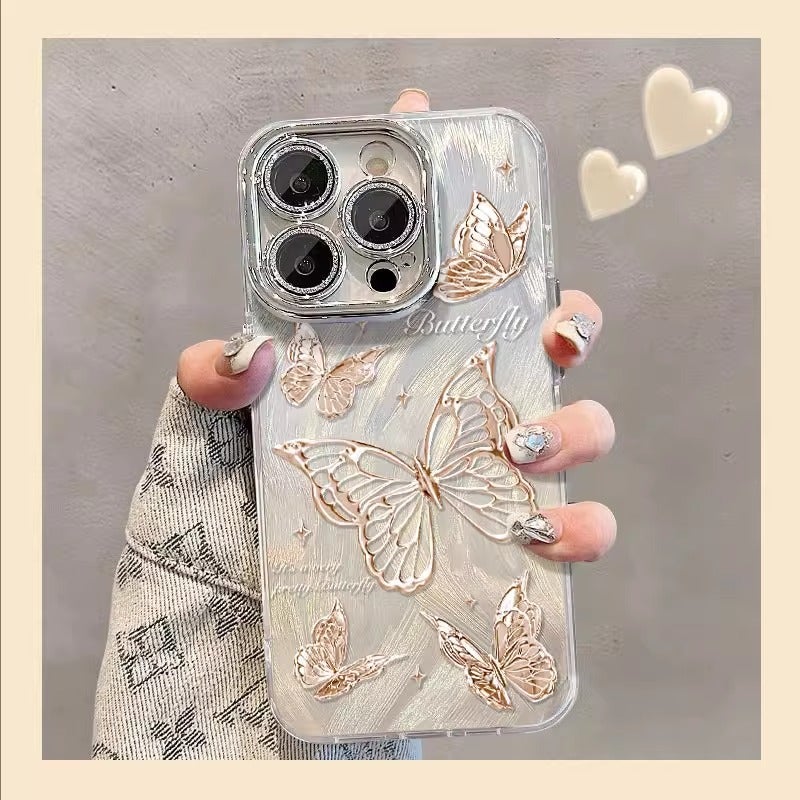 Suitable for Iphone16 Apple 16E Mobile Phone Case iPhone 15/14 Promax Feather Yarn Butterfly 17 New Model 13 - Image 2