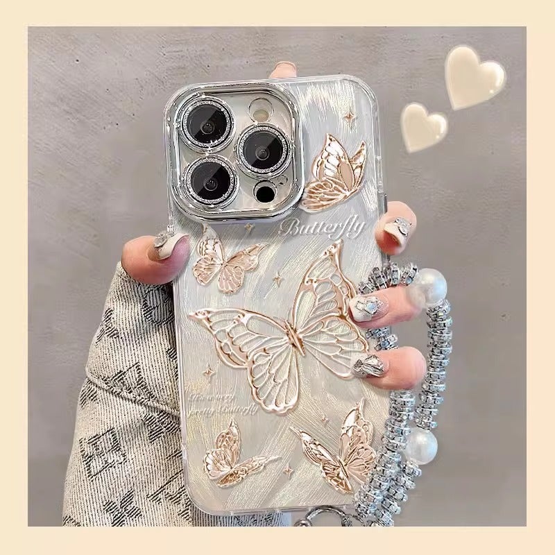 Suitable for Iphone16 Apple 16E Mobile Phone Case iPhone 15/14 Promax Feather Yarn Butterfly 17 New Model 13 - Image 3