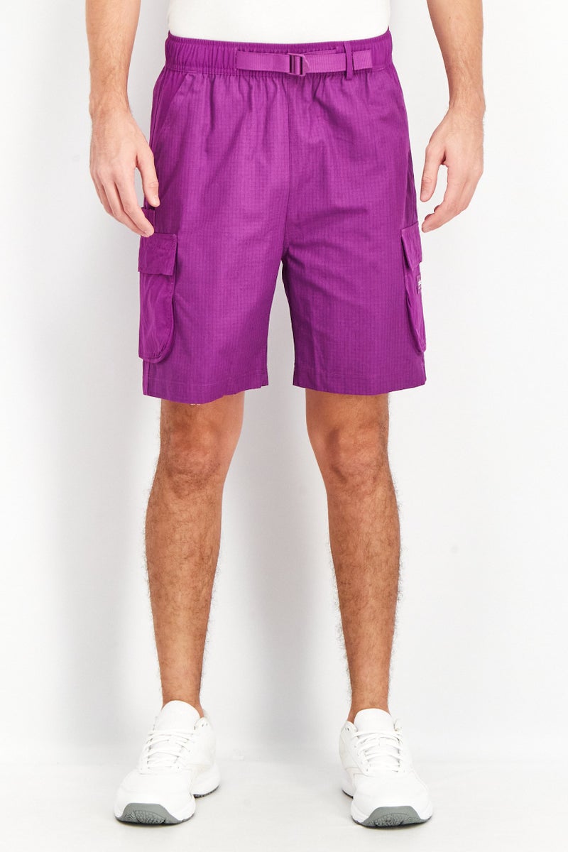 adidas Originals Men Sportswear Fit Brand Logo Shorts, Purple  - Image 1