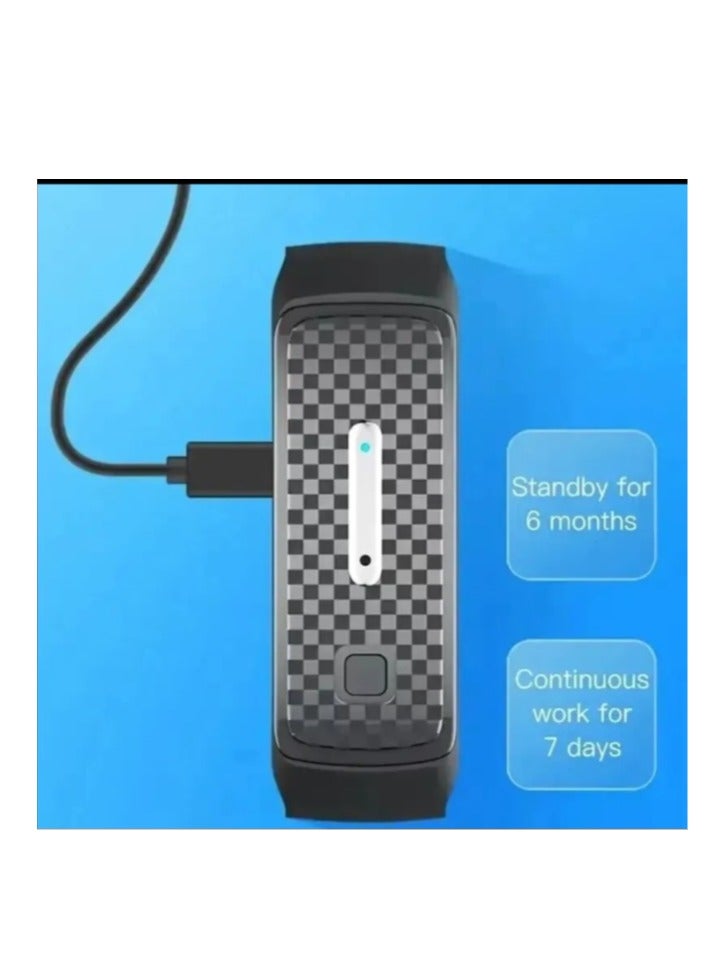 Generic Reusable Mosquito Repellent Bracelets Portable Electronic Anti Mosquito Pest Rechargeable (Black) - Image 5