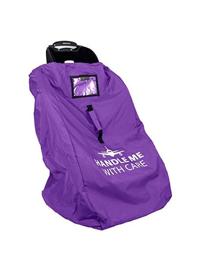 Reperkid Car Seat Travel Bag Backpack for Gate Check Bag - Waterproof - 600D Nylon Fabric W/Adjustable Strap 18x18x34 inch (Purple) - Image 1