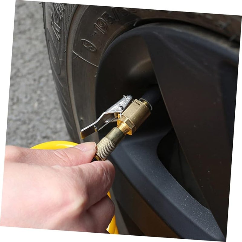 5 قطع من رؤوس نفخ الإطارات النحاسية لمضخات السيارات، مقاومة لتسرب الصمام - Image 4