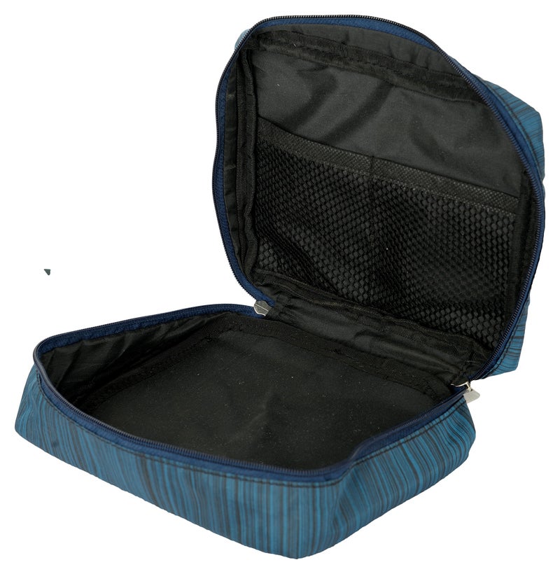 Iktu Multifunction Portable Travel Toiletry Bag -Travel Makeup Cosmetic Printed Organizer Beach Pouch, bathroom storage organizer (Blue) - Image 5