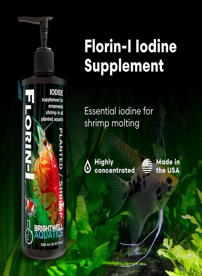 Brightwell Aquatics Florin-I Iodine Supplement for Crustaceans - Supports Molting, Growth & Shell Strength - Safe for Freshwater, Brackish & Planted Tanks, 500 ml - Image 2