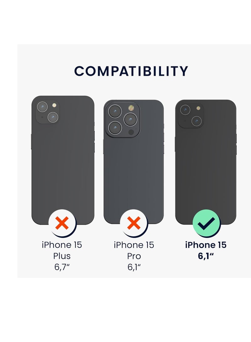 "Comprehensive 5-in-1 Accessory Kit for iPhone 15 Plus – Clear Case, Screen Protectors, and Camera Lens Protectors Included!" - Image 2