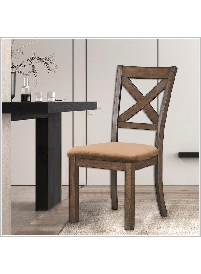 Stretch Velvet Dining Chair Seat Covers, Elastic Removable Chair Seat Slipcovers Protector for Dining Room, Set of 4, Beige - Image 3