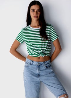 Crew Neck Crop T-Shirt