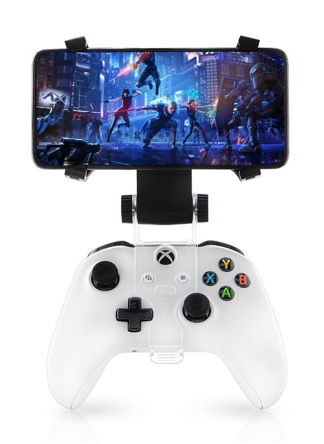Generic Adjustable Phone Clip for Xbox Series X/S, Xbox One S/X Controllers - Mobile Phone Mount Holder Clamp (Black) for Gaming on the Go  - Image 1