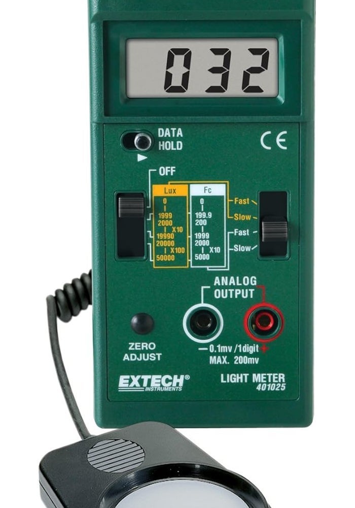 Extech 401025 Foot Candle/Lux Light Meter