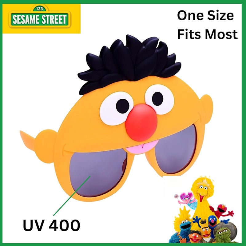 Sun-Staches Official Sesame Street Sunglasses | Ernie, Bert, Elmo, Cookie | Costume Accessory Mask | One Size Fits Most - Image 4
