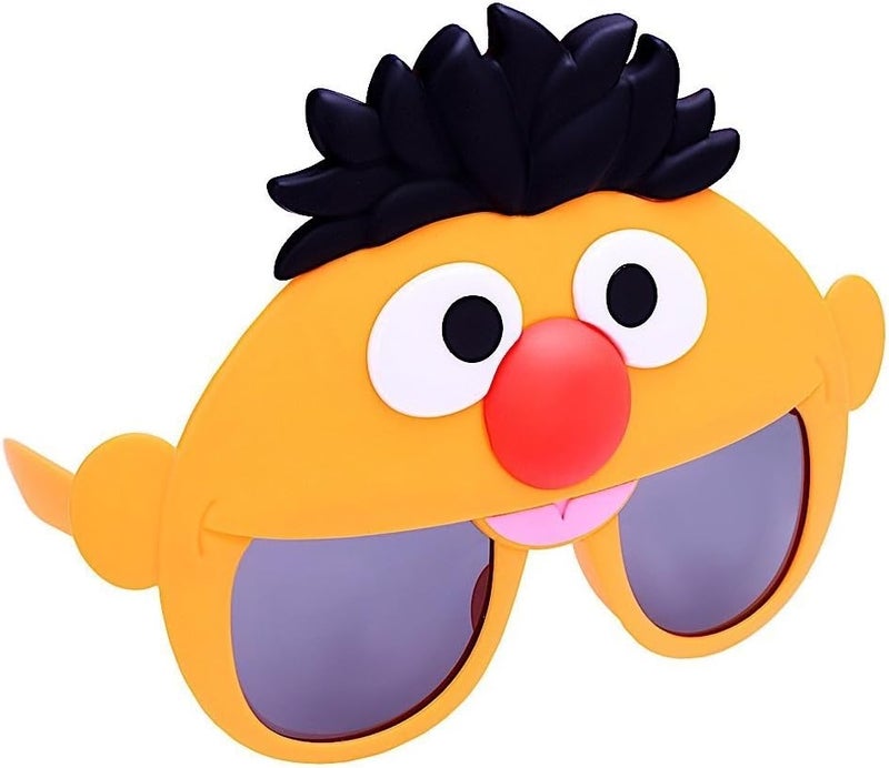 Sun-Staches Official Sesame Street Sunglasses | Ernie, Bert, Elmo, Cookie | Costume Accessory Mask | One Size Fits Most - Image 1