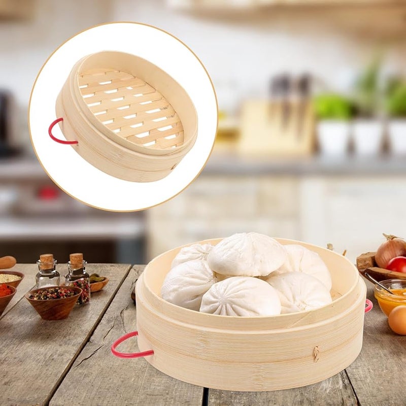 سلة بخار مقاومة للحرارة بمقبض للديم سوم، الزلابية، الخضار، الأرز، اللحم، صحية، غير لاصقة، متعددة الوظائف للطهي - Image 5