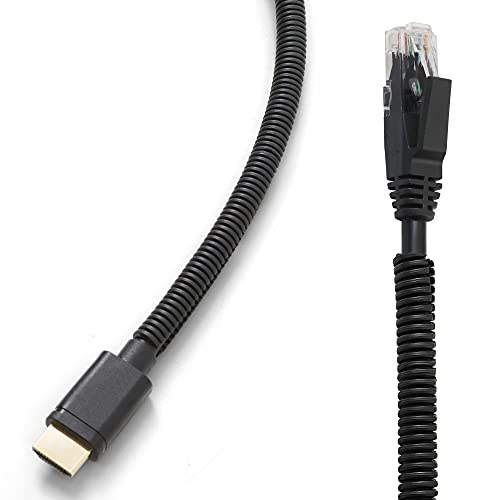 ZhiYo 20FT 1/4” Wire Loom Split Tubing Auto Wire Conduit Flexible Cover | High Temperature Heat Resistant -40F to 257F | Plastic Cover for Electrical Wires & Cables, Black - Image 4