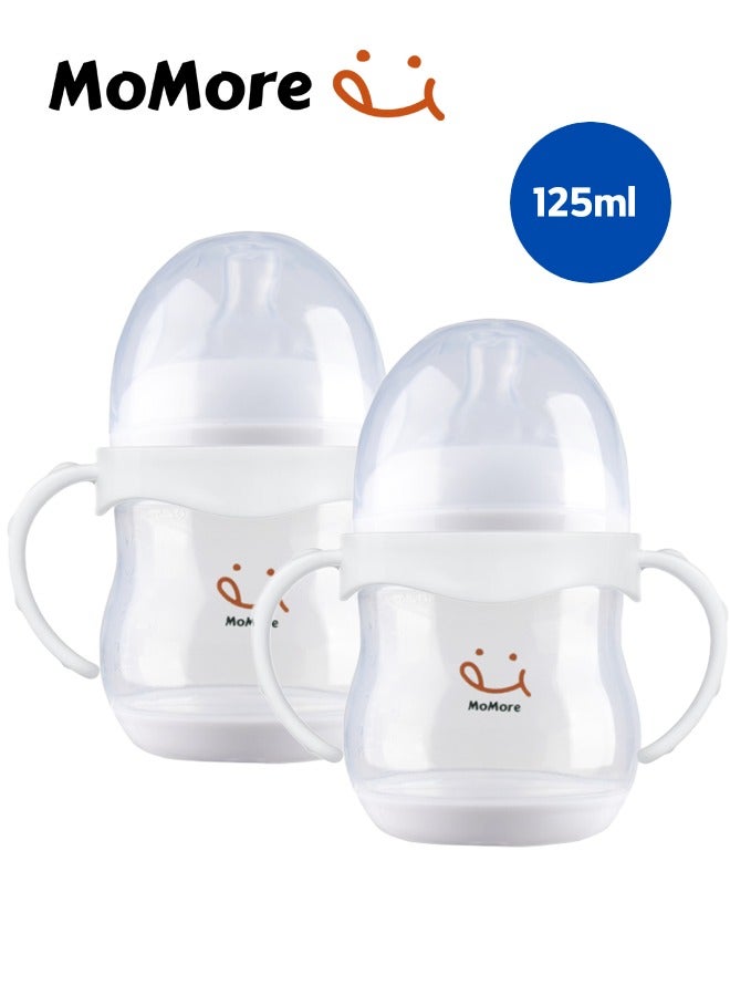 Momore 2 Pcs Natural Slow Flow Feeding Bottle For Baby 0M+, 150ml - Image 5