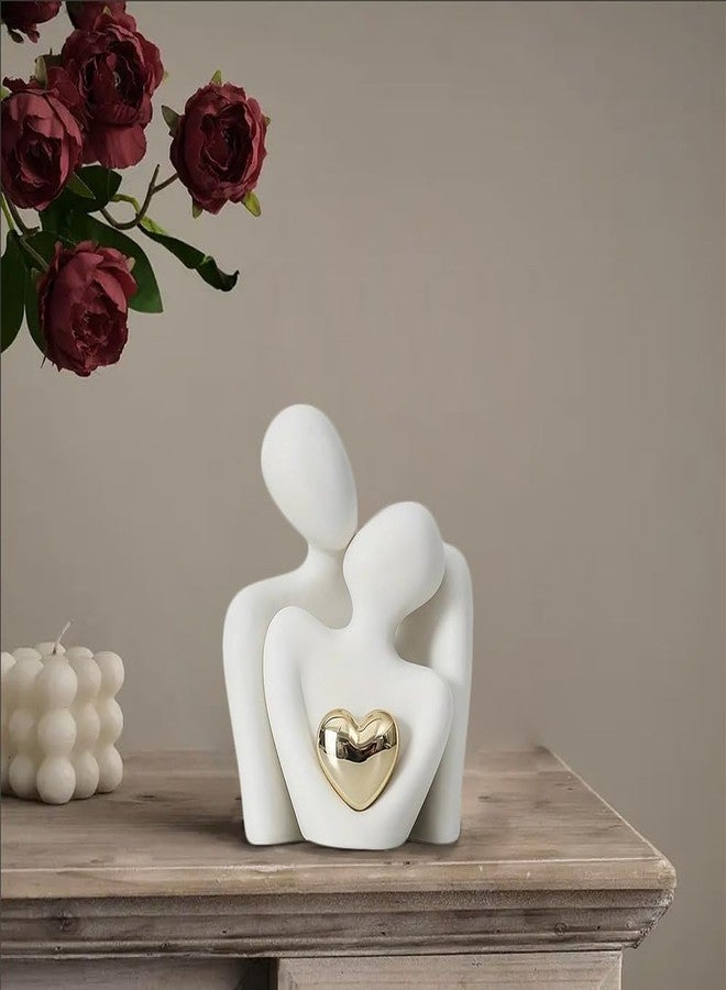 Joogour Home Decor Mini Statue Tv Stand Decor, Bedroom Decor Love Statue Couple Gifts for Her Romantic Gifts (White, 3.15in) - Image 5