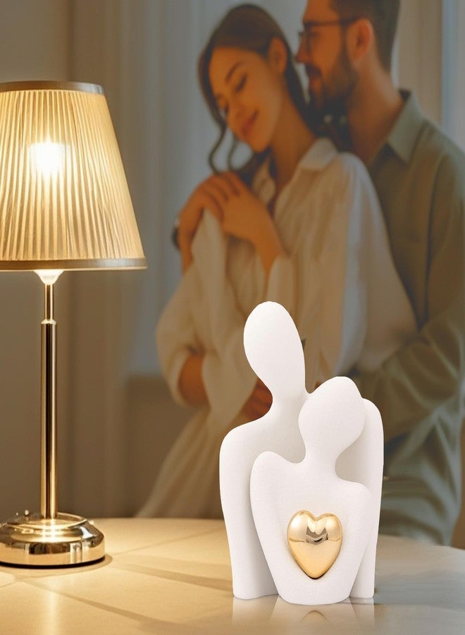 Joogour Home Decor Mini Statue Tv Stand Decor, Bedroom Decor Love Statue Couple Gifts for Her Romantic Gifts (White, 3.15in) - Image 2
