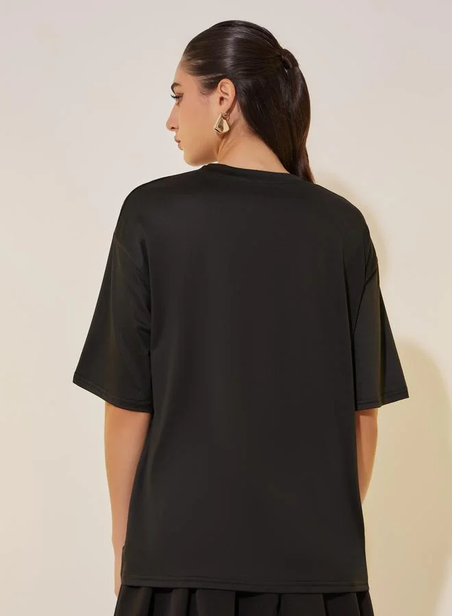 Take Two Graphic Print Short Sleeve Round Neck T-Shirt