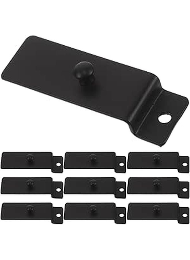 10PCS Heavy Duty Metal Slatwall Hooks No Drilling Required For Picture Frames And Display - Image 1