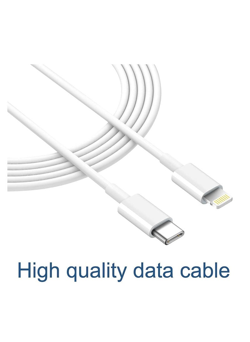 Terabyte iPhone Fast Charger Lightning Cable [Apple MFi Certified] 2-Pack USB-C to Lightning Cable (6.6Ft) - Image 2