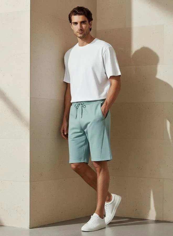 آكتف Men Performance Non-Stretch Panelled Shorts
