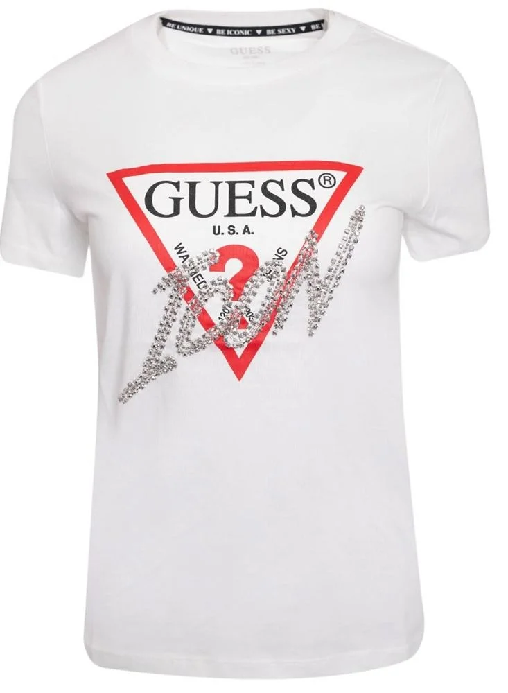 GUESS Icon Crew Neck T-Shirt