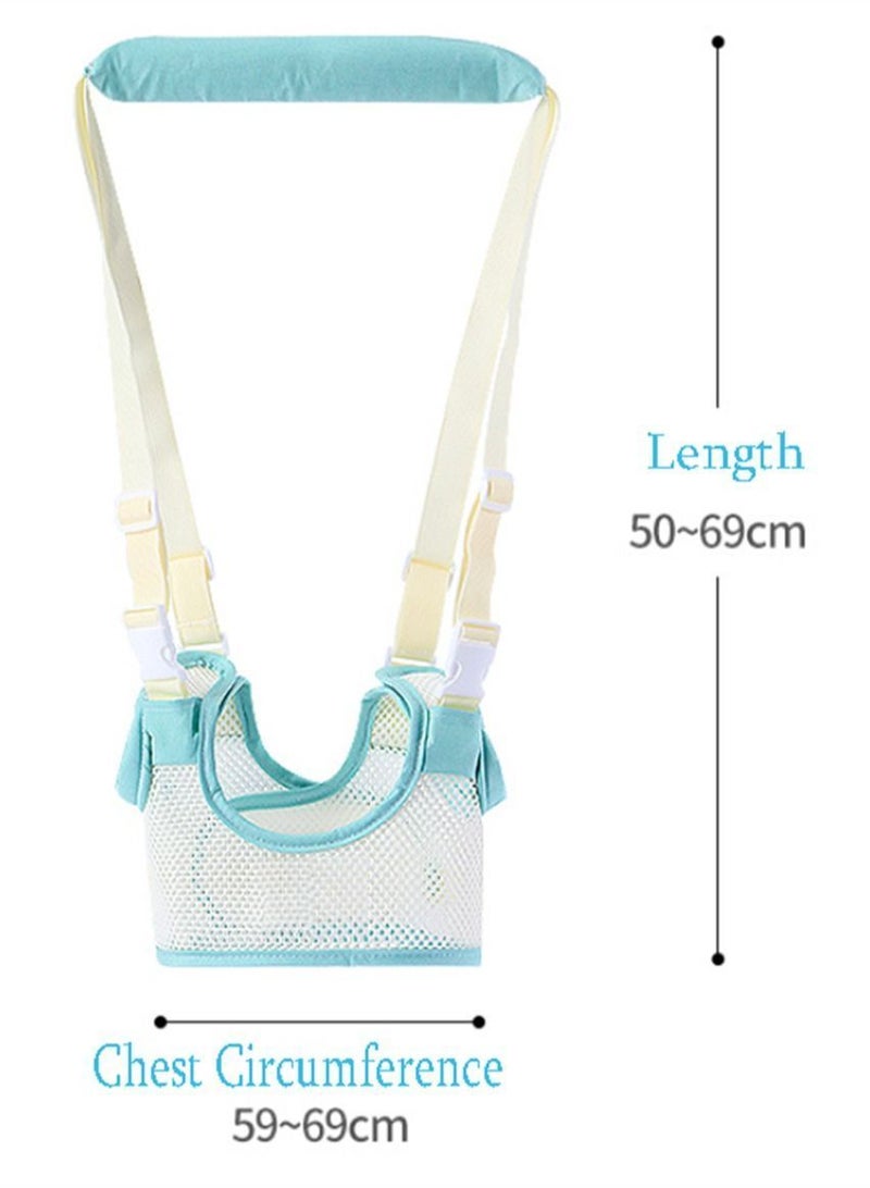 Y&D Toddler Walking Harness, SYOSI 59-69CM Adjusted Handheld Learning Belt Walk Assistant, One-year-old Kids Breathable Traction Rope with Anti-fall and Anti-strain Waistband (Green)  - Image 4