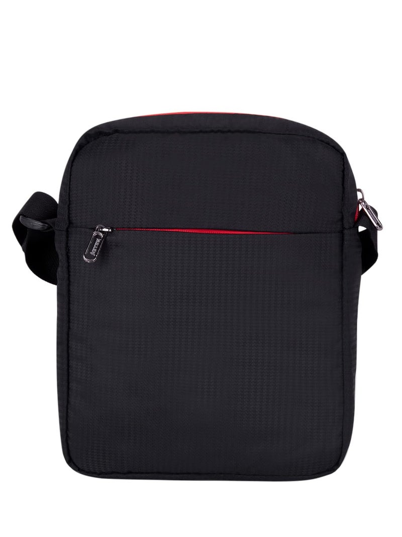 KILLER ENTIZO Traveler Sling Bag For 10" iPad/Tablet - Shoulder Side Sling Bag for Men - Black & Red - Image 4