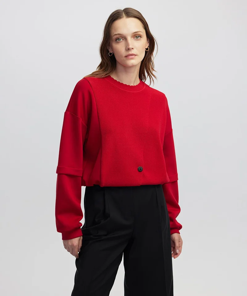 ابيكول Buttoned Sweatshirt
