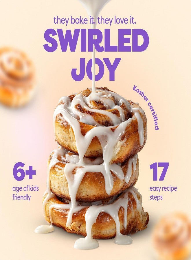 BAKETIVITY Kids Baking DIY Activity Kit - Bake Delicious Cinnamon Buns with Pre-Measured Ingredients - Best Gift Idea for Boys and Girls Ages 6-12 - Image 2