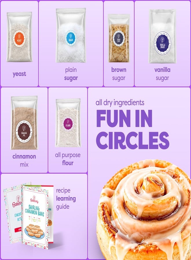 BAKETIVITY Kids Baking DIY Activity Kit - Bake Delicious Cinnamon Buns with Pre-Measured Ingredients - Best Gift Idea for Boys and Girls Ages 6-12 - Image 3