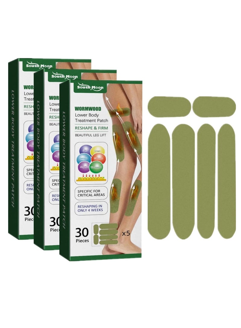 KASTWAVE Stickers to Reduce Cellulite - Firming & Cellulite Reducing Thigh Stickers, Wormwood Herbal Leg Lifting Stickers, Tightening Lifting Tape Shaping Leg Stickers (3 Box, 90pcs) - Image 1